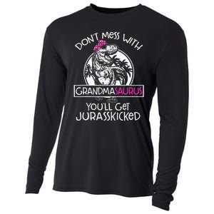 Dont Mess With Grandmasaurus Youll Get Jurasskicked Cooling Performance Long Sleeve Crew