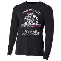 Dont Mess With Grandmasaurus Youll Get Jurasskicked Cooling Performance Long Sleeve Crew