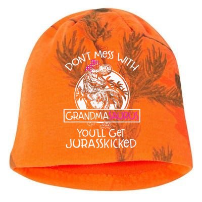 Dont Mess With Grandmasaurus Youll Get Jurasskicked Kati - Camo Knit Beanie