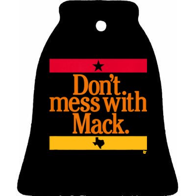 Don't Mess With Mattress Mack Houston Baseball Ceramic Bell Ornament