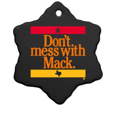 Don't Mess With Mattress Mack Houston Baseball Ceramic Star Ornament