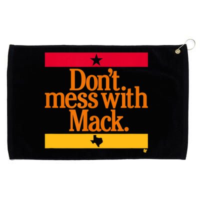 Don't Mess With Mattress Mack Houston Baseball Grommeted Golf Towel