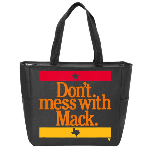 Don't Mess With Mattress Mack Houston Baseball Zip Tote Bag