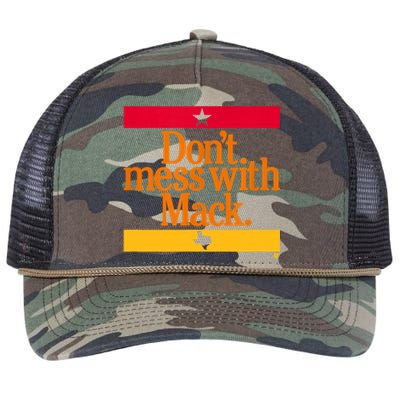 Don't Mess With Mattress Mack Houston Baseball Retro Rope Trucker Hat Cap