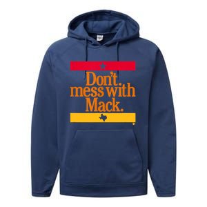 Don't Mess With Mattress Mack Houston Baseball Performance Fleece Hoodie