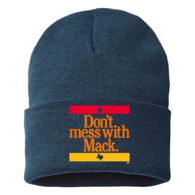 Don't Mess With Mattress Mack Houston Baseball Sustainable Knit Beanie