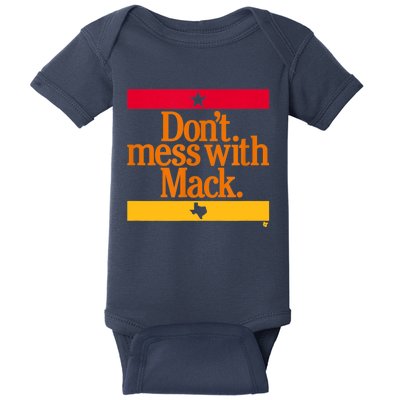 Don't Mess With Mattress Mack Houston Baseball Baby Bodysuit