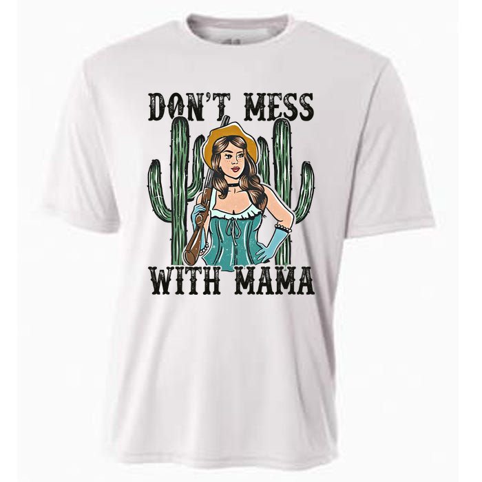 Don't Mess With Mama Western Mama Howdy Mama Mother's Day Cooling Performance Crew T-Shirt