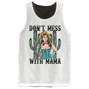 Don't Mess With Mama Western Mama Howdy Mama Mother's Day Mesh Reversible Basketball Jersey Tank