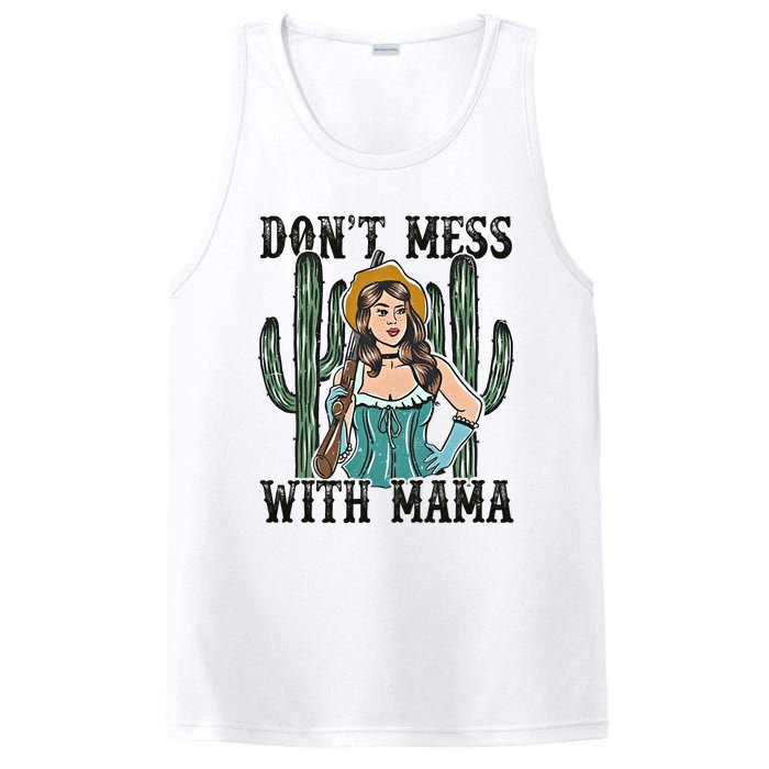 Don't Mess With Mama Western Mama Howdy Mama Mother's Day PosiCharge Competitor Tank