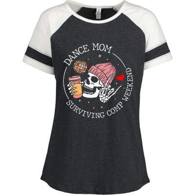 Dance Mom Weekends Coffee Dance Comps Tie Dye Enza Ladies Jersey Colorblock Tee