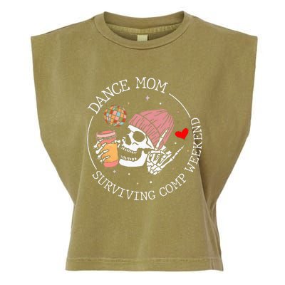 Dance Mom Weekends Coffee Dance Comps Tie Dye Garment-Dyed Women's Muscle Tee