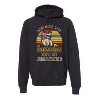 Don’t Mess With Grandmasaurus Funny Grandma Vintage Premium Hoodie