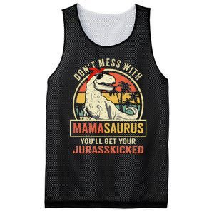 Dont Mess With Mamasaurus Youll Get Jurasskicked Mothers Day Mesh Reversible Basketball Jersey Tank