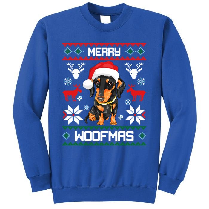 Dachshund Merry Woofmas Gift For Christmas Doxie Xmas Gift Sweatshirt