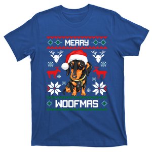 Dachshund Merry Woofmas Gift For Christmas Doxie Xmas Gift T-Shirt