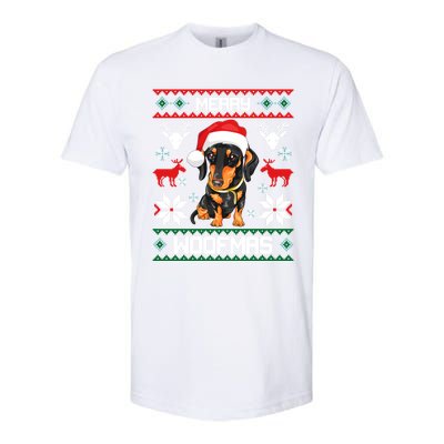 Dachshund Merry Woofmas Gift For Christmas Doxie Xmas Gift Softstyle CVC T-Shirt