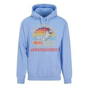 Dont Mess With Mamasaurus Youll Get Jurasskicked Mothers Day Unisex Surf Hoodie