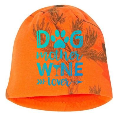 Dog Mother Wine Lover Gift Dog Mom Wine MotherS Day Gift Kati - Camo Knit Beanie