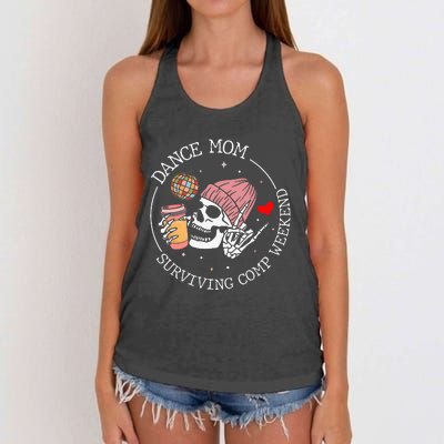 Dance Mom Weekends Coffee Dance Comps Women's Knotted Racerback Tank