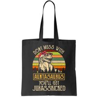 Don’t Mess With Auntasaurus Funny Dinosaur Aunt Vintage Bag