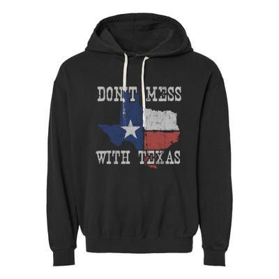 Don't Mess With Vintage Texas Longhorn Lone Star State Garment-Dyed Fleece Hoodie