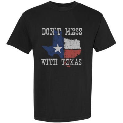 Don't Mess With Vintage Texas Longhorn Lone Star State Garment-Dyed Heavyweight T-Shirt