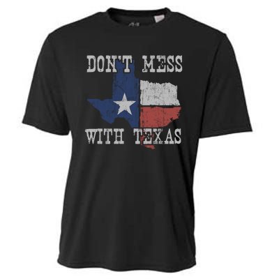 Don't Mess With Vintage Texas Longhorn Lone Star State Cooling Performance Crew T-Shirt