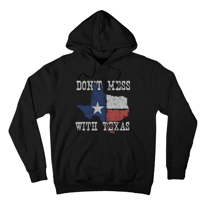 Don't Mess With Vintage Texas Longhorn Lone Star State Hoodie