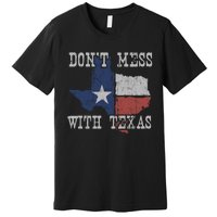 Don't Mess With Vintage Texas Longhorn Lone Star State Premium T-Shirt