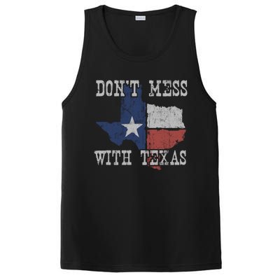 Don't Mess With Vintage Texas Longhorn Lone Star State PosiCharge Competitor Tank