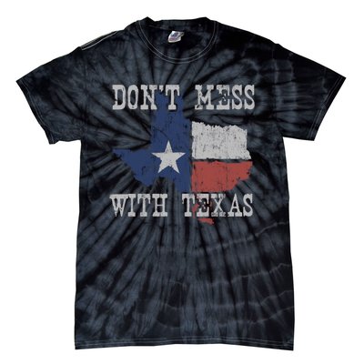 Don't Mess With Vintage Texas Longhorn Lone Star State Tie-Dye T-Shirt