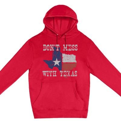 Don't Mess With Vintage Texas Longhorn Lone Star State Premium Pullover Hoodie