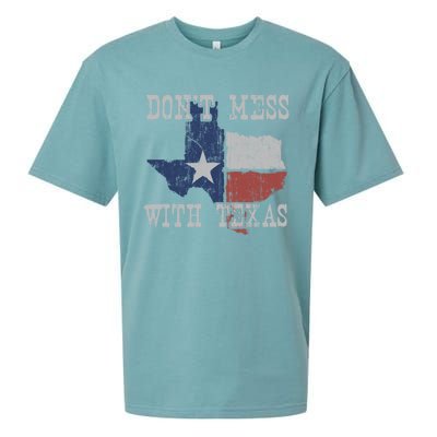 Don't Mess With Vintage Texas Longhorn Lone Star State Sueded Cloud Jersey T-Shirt