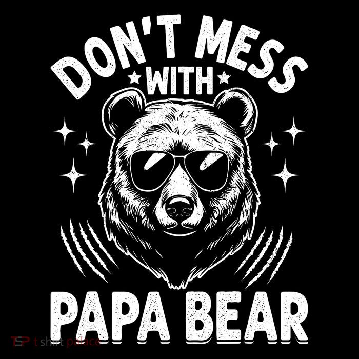 Don't Mess With Papa Bear Flatbill Hat