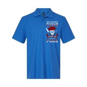 Dont Mess With Chef Cooks Kitchen Cooking Skull Funny Funny Gift Softstyle Adult Sport Polo