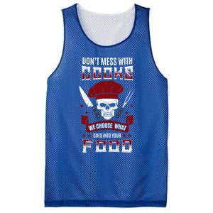 Dont Mess With Chef Cooks Kitchen Cooking Skull Funny Funny Gift Mesh Reversible Basketball Jersey Tank