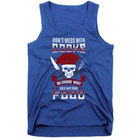 Dont Mess With Chef Cooks Kitchen Cooking Skull Funny Funny Gift Tank Top