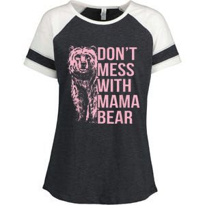 DonT Mess With Mama Bear Enza Ladies Jersey Colorblock Tee