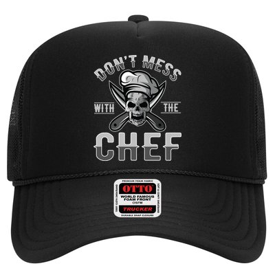 Dont Mess With The Chef Cook Kitchen Commercial Kitchen Funny Gift Trucker Hat