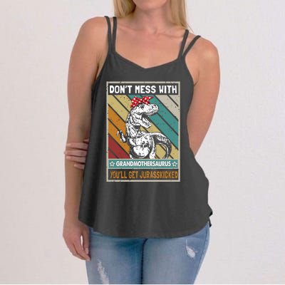 Dont Mess With Grandmothersaurus Women's Strappy Tank