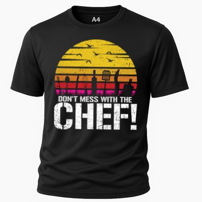 Dont Mess With The Chef Cook Kitchen Commercial Kitchen Funny Gift Performance Shirt