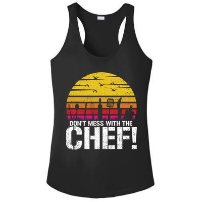 Dont Mess With The Chef Cook Kitchen Commercial Kitchen Funny Gift Ladies PosiCharge Competitor Racerback Tank