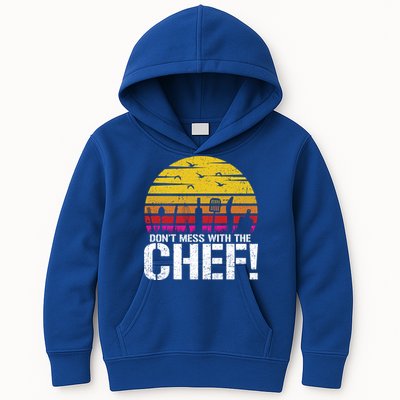 Dont Mess With The Chef Cook Kitchen Commercial Kitchen Funny Gift Kids Hoodie