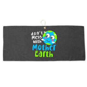 Dont Mess With Mother Earth Day Gift Large Microfiber Waffle Golf Towel