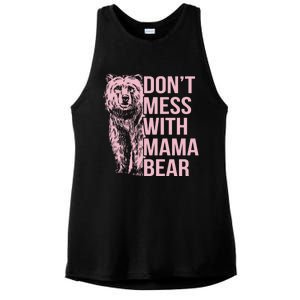 Dont Mess With Mama Bear Mothers Day Ladies PosiCharge Tri-Blend Wicking Tank