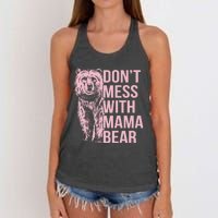 Dont Mess With Mama Bear Mothers Day Women's Knotted Racerback Tank