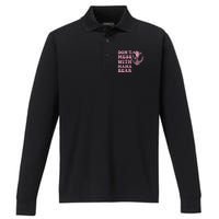 Don't Mess with Mama Bear Funny Mothers Day Performance Long Sleeve Polo