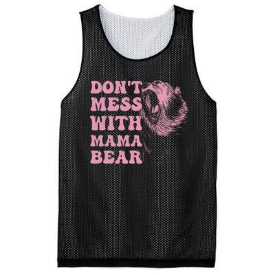 Don't Mess with Mama Bear Funny Mothers Day Mesh Reversible Basketball Jersey Tank