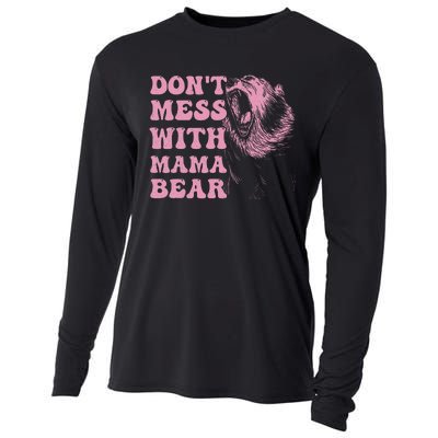 Don't Mess with Mama Bear Funny Mothers Day Cooling Performance Long Sleeve Crew